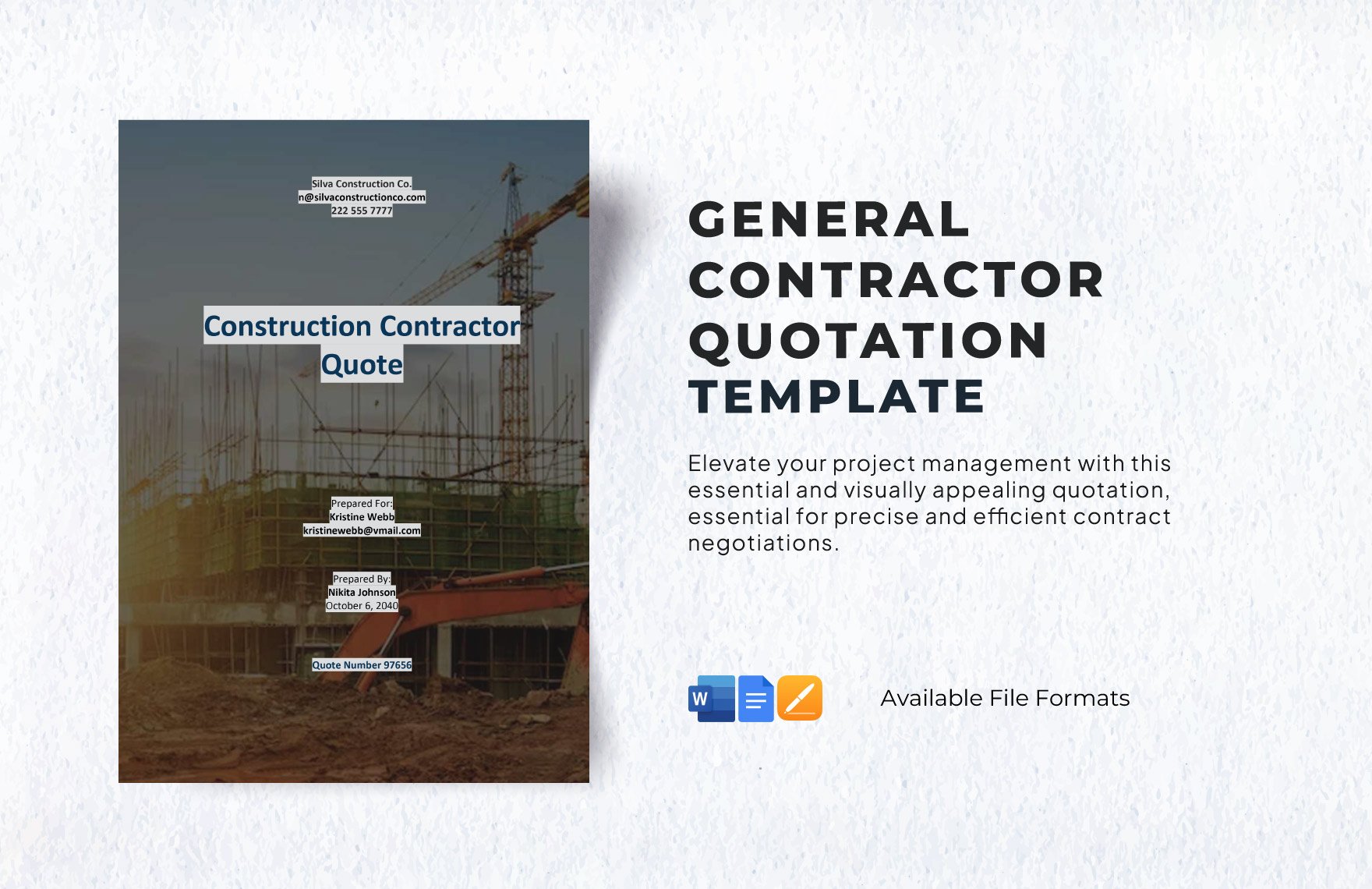 General Contractor Quotation Template