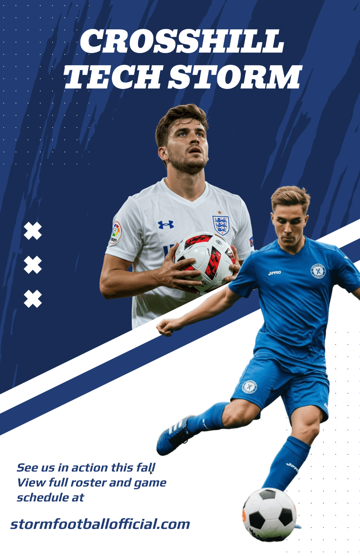 Free Modern Football Team Poster Template