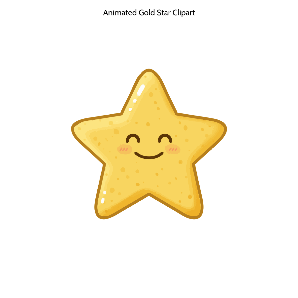 Free Animated Gold Star Clipart to Edit Online