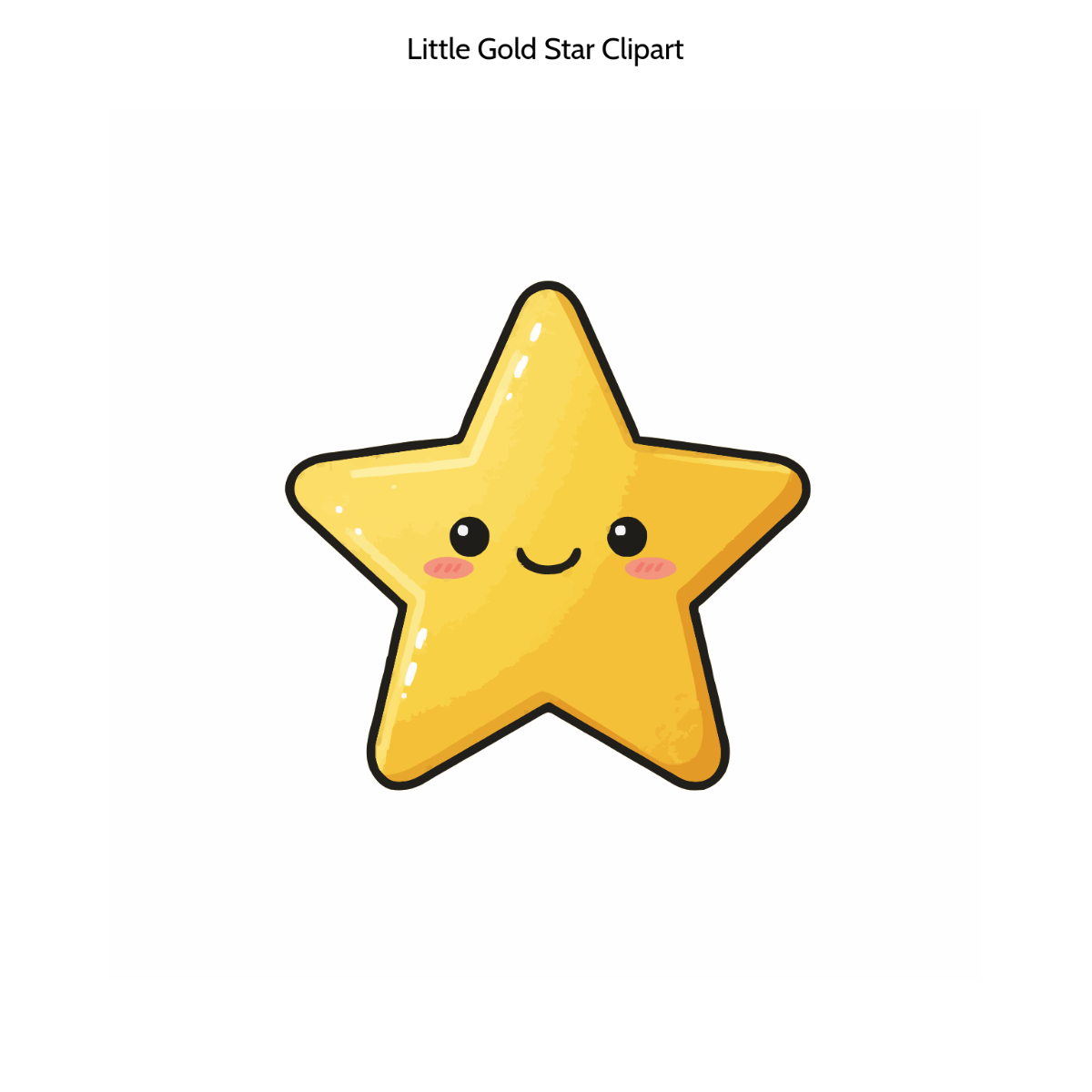 Free Little Gold Star Clipart to Edit Online