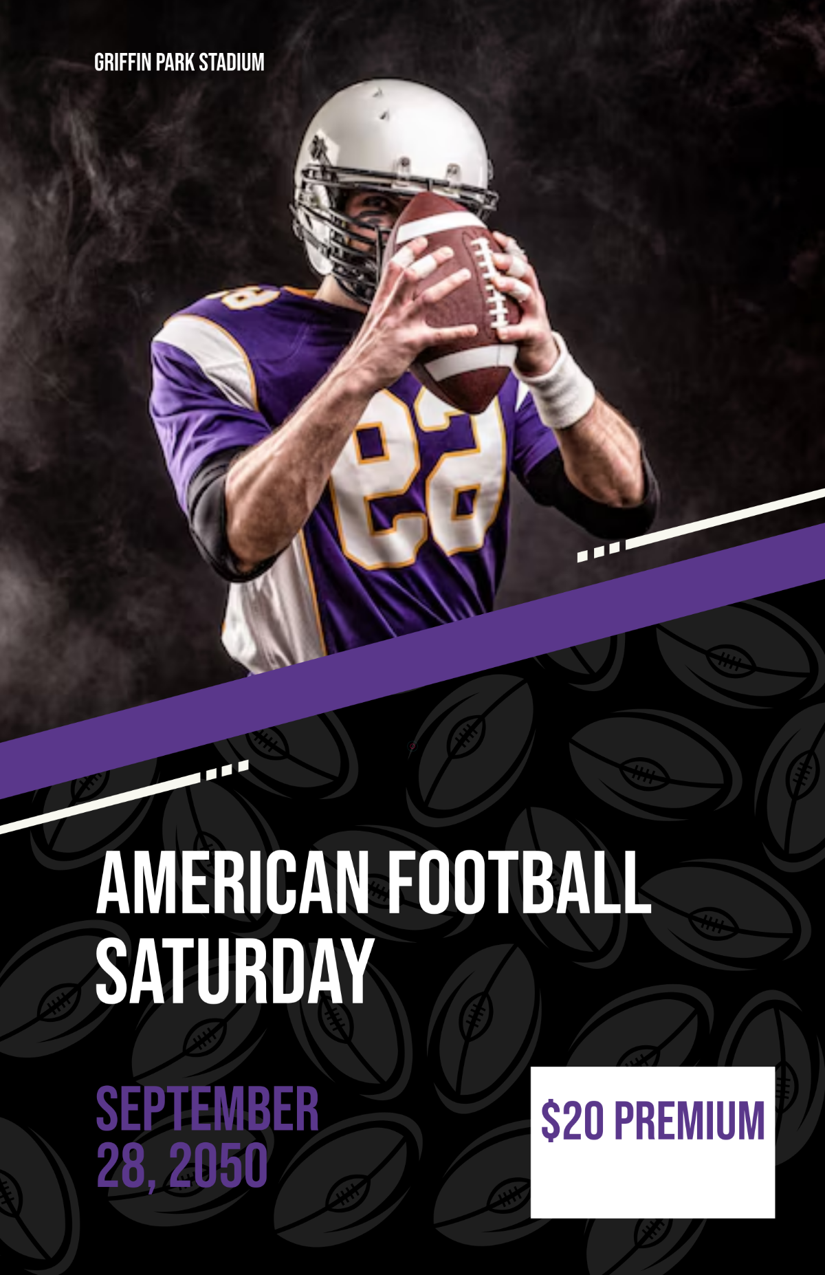 Free American Football Poster Template