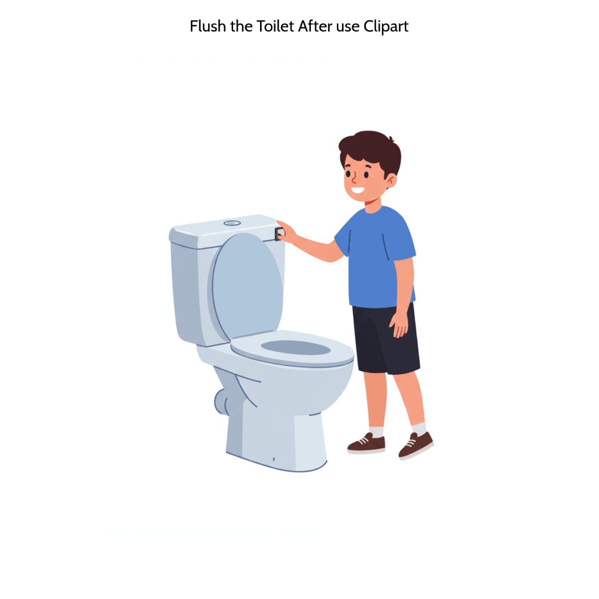 Free Flush The Toilet After Use Clipart Template to Edit Online