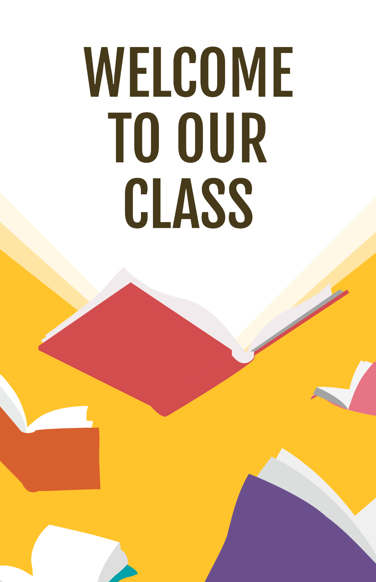 Free Highschool Classroom Welcome Poster Template