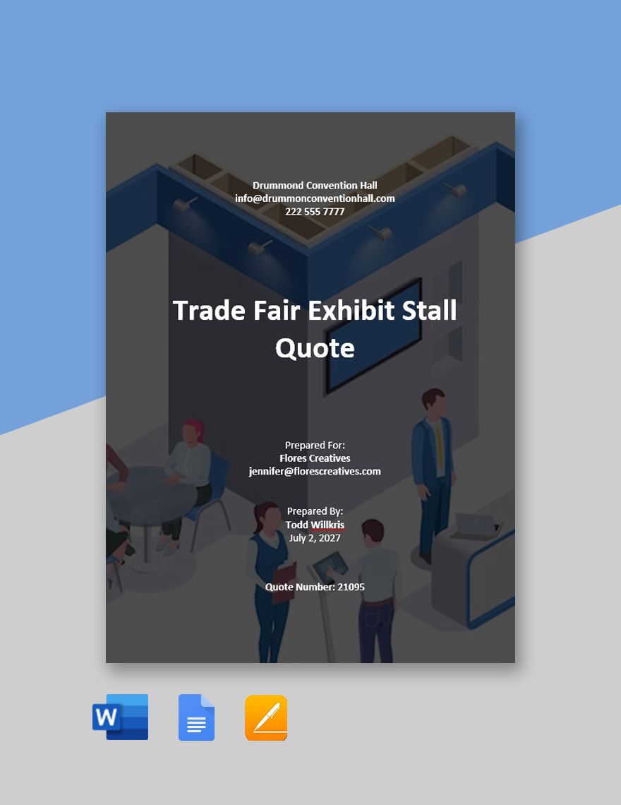 Exhibition Stall Quotation Template