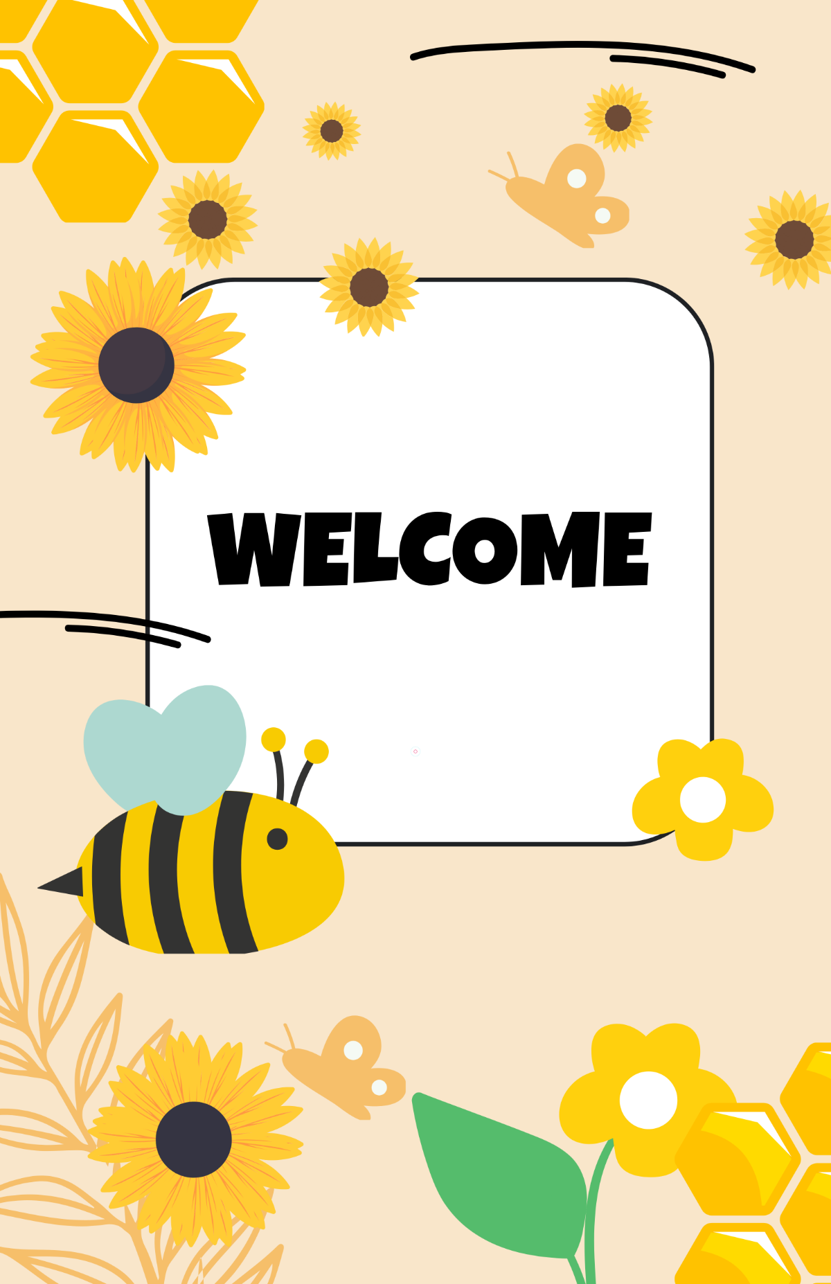 Free Classroom Welcome Sign Poster Template