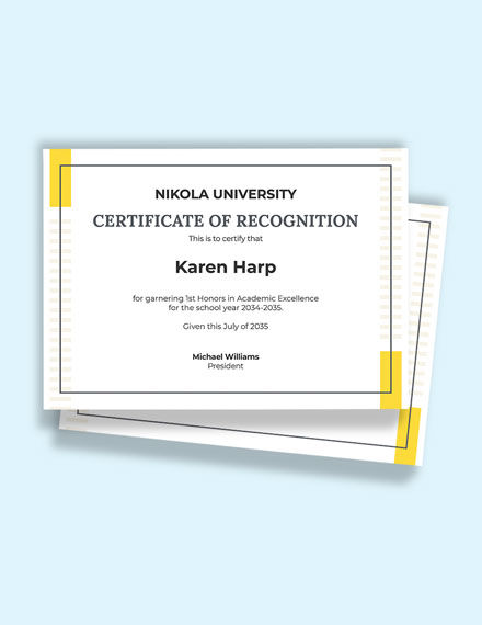 Certificate of Participation Template - Word
