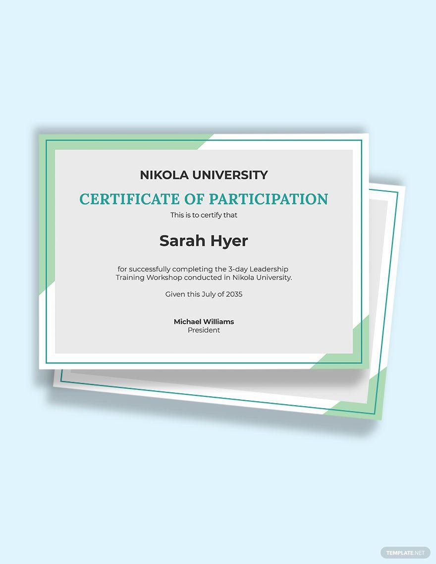 Free Blank Training Certificate Template