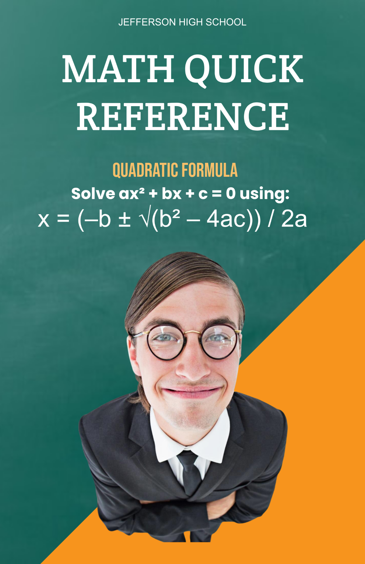 High School Math Poster Template