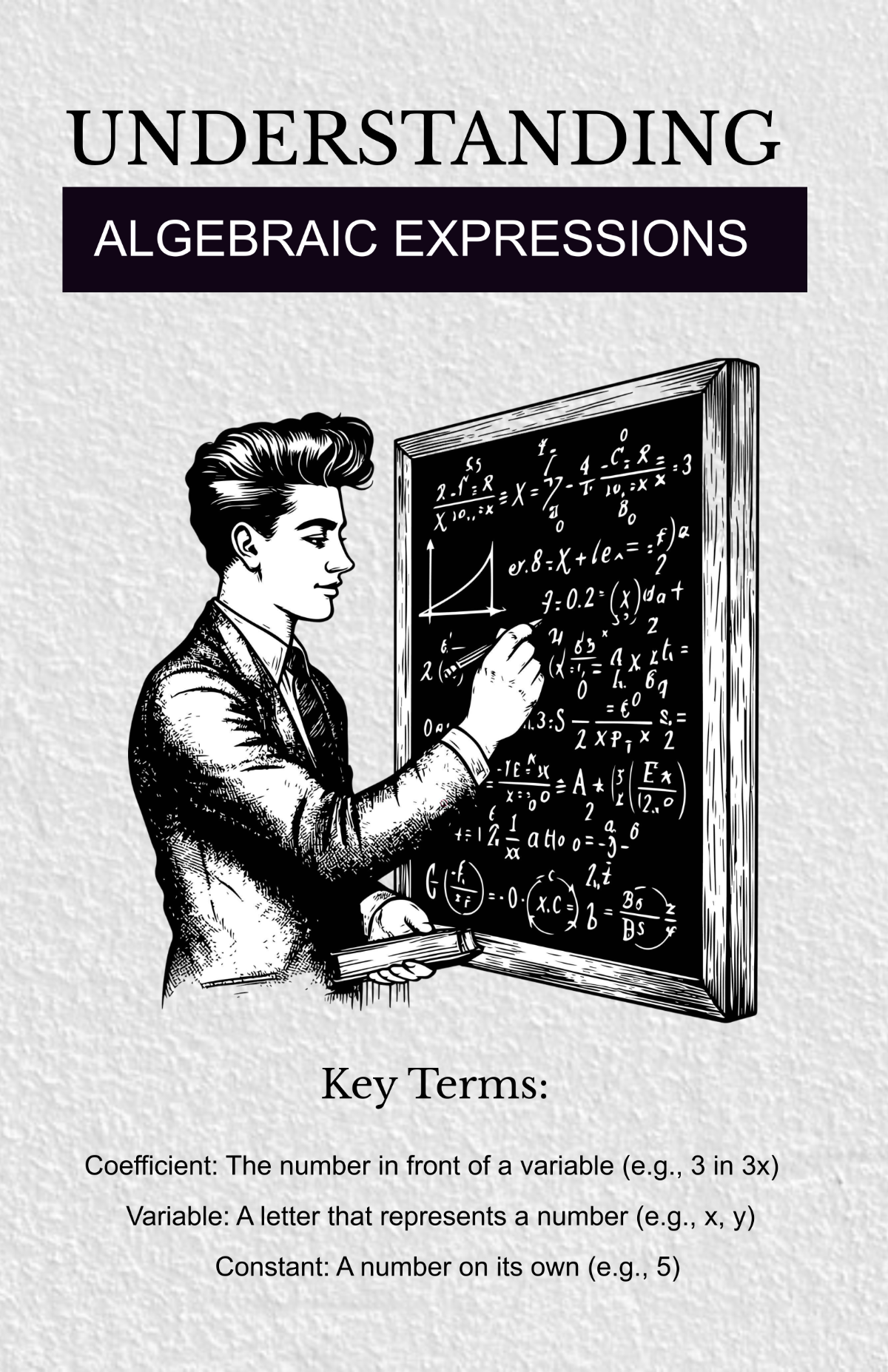 Free Modern Math Algebraic Poster Template