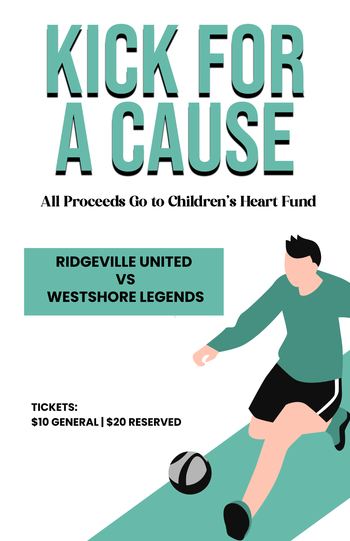 Free Charity Football Poster Template
