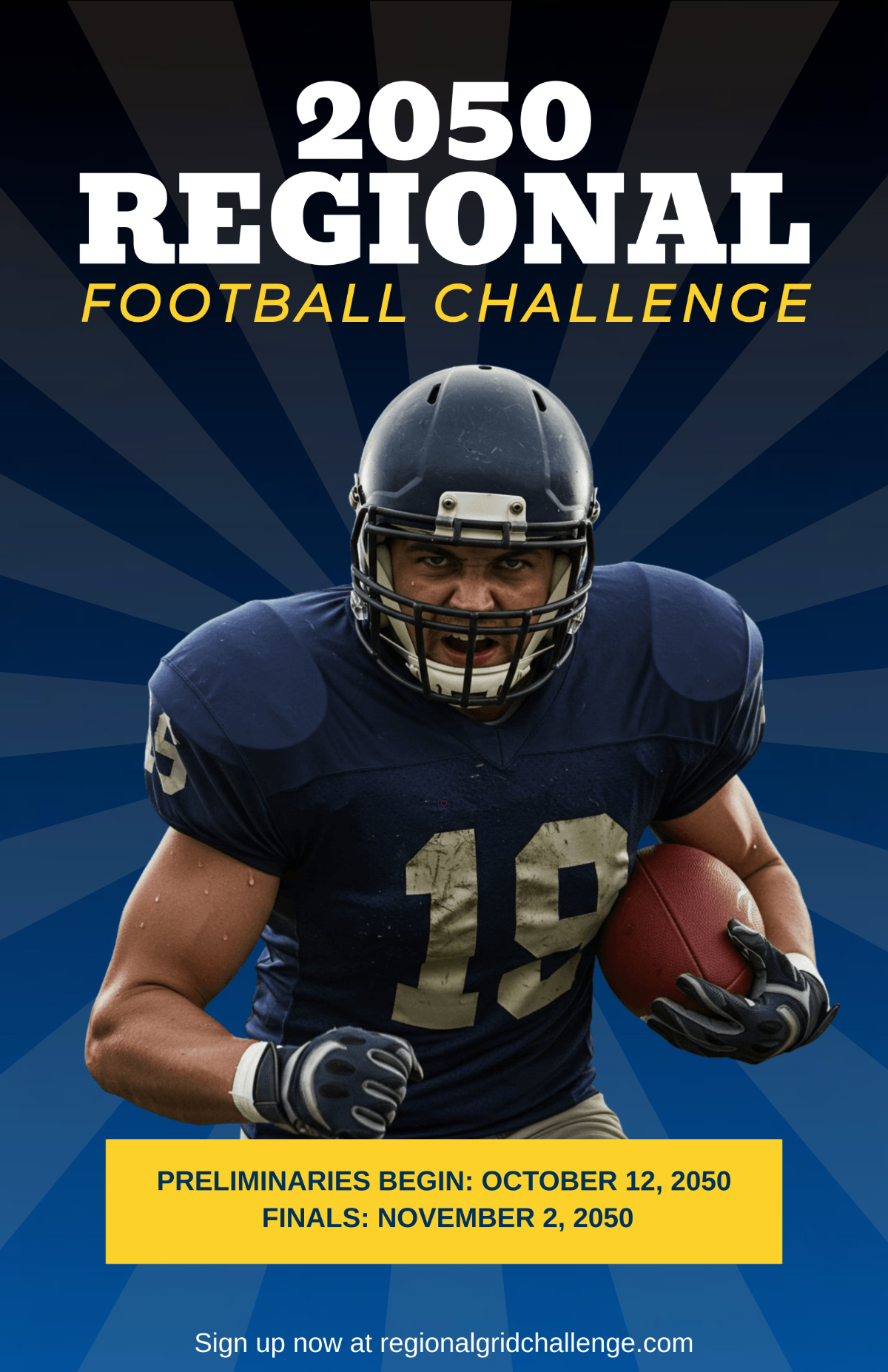 Free Football Competition Poster Template
