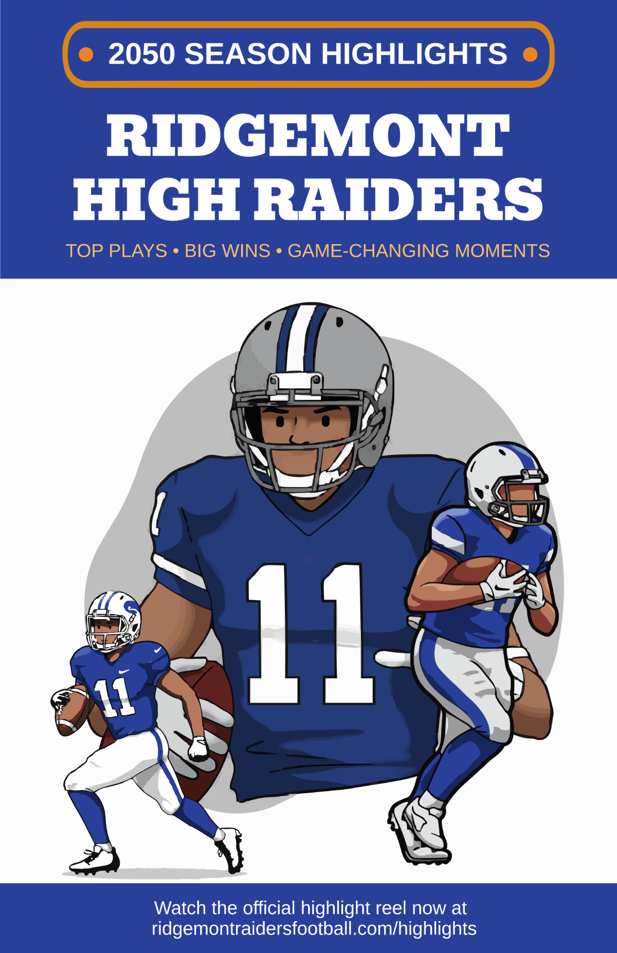 Free Football Highlights Poster Template