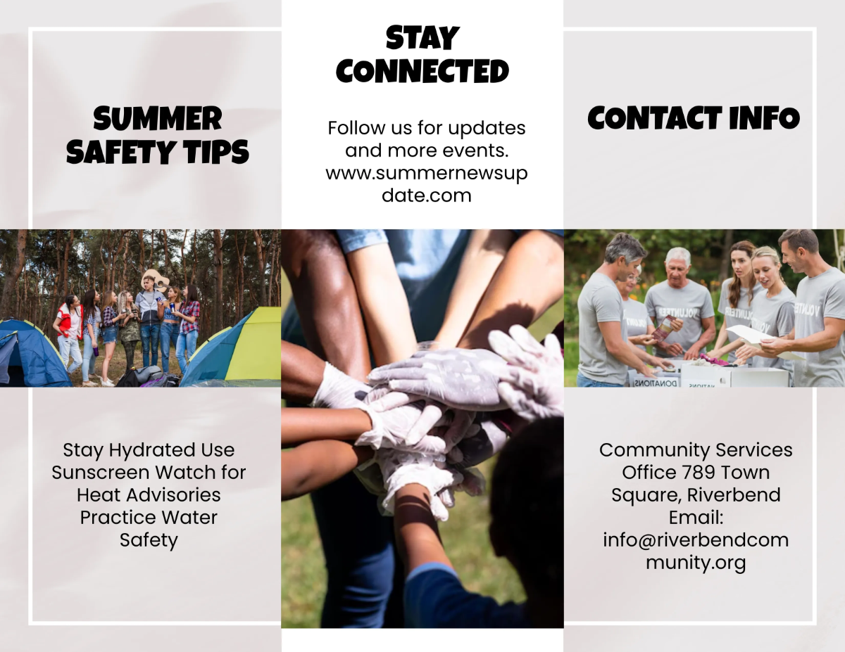 Free Summer Newsletter Brochure Template to Edit Online