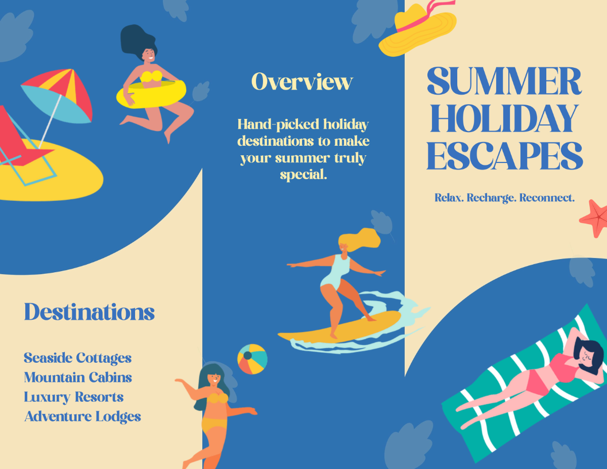 Free Summer Holiday Brochure Template