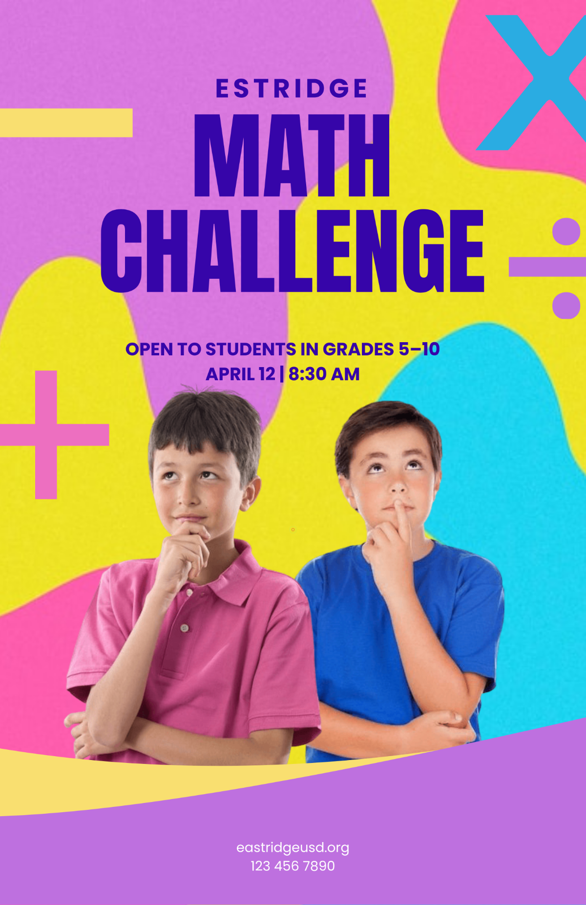 Free Math Competition Poster Template