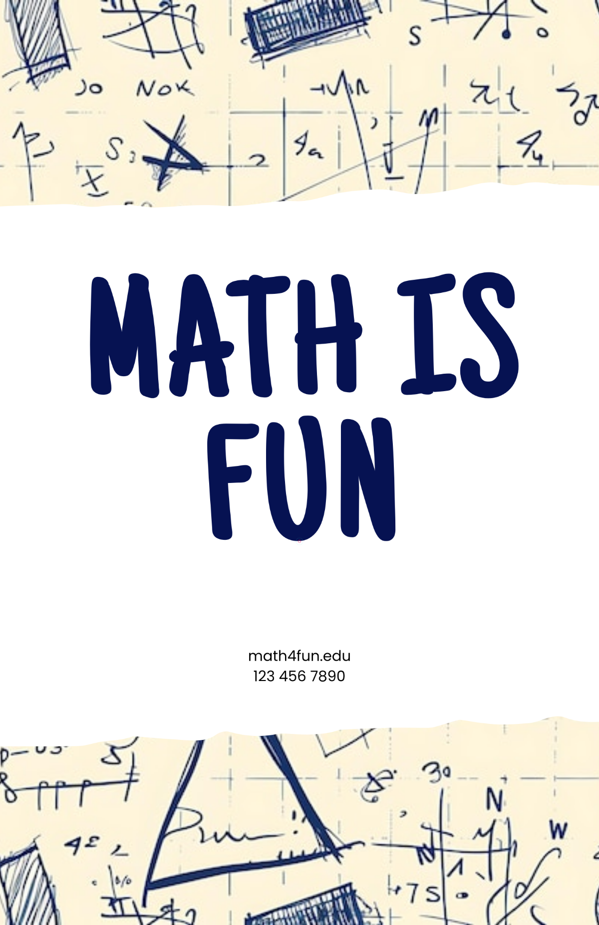 Free Math Pattern Poster Design Template