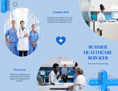 Free Summer Healthcare Brochure Template to Edit Online