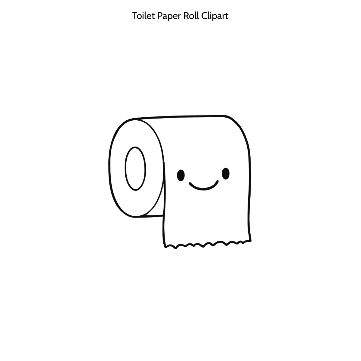 Free Toilet Paper Roll Clipart Template