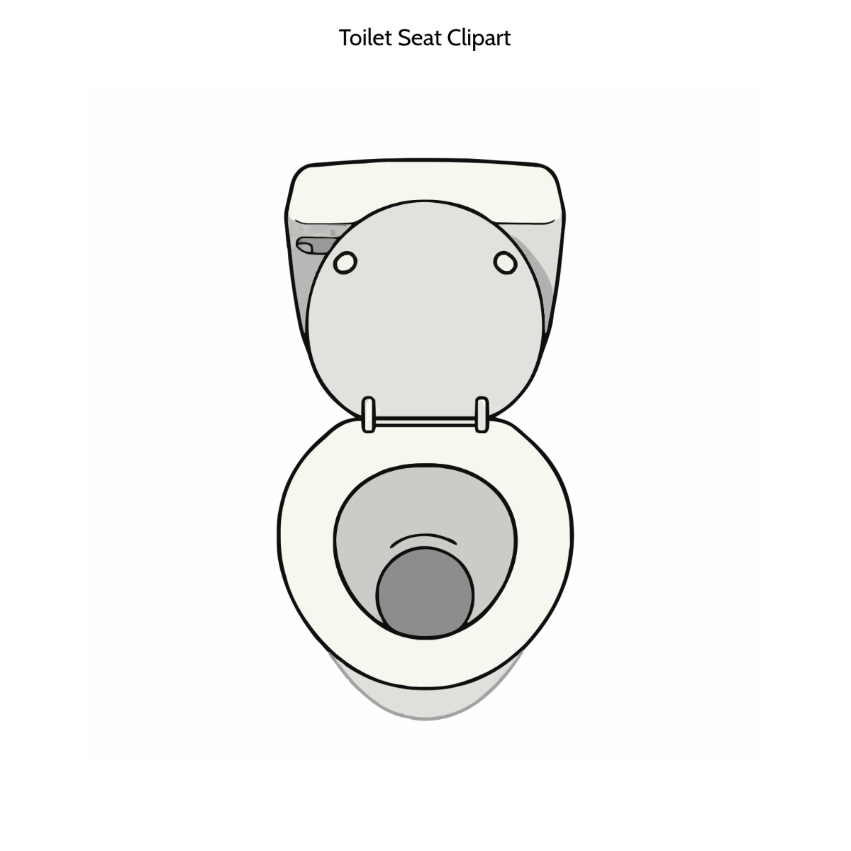 Free Toilet Seat Clipart Template