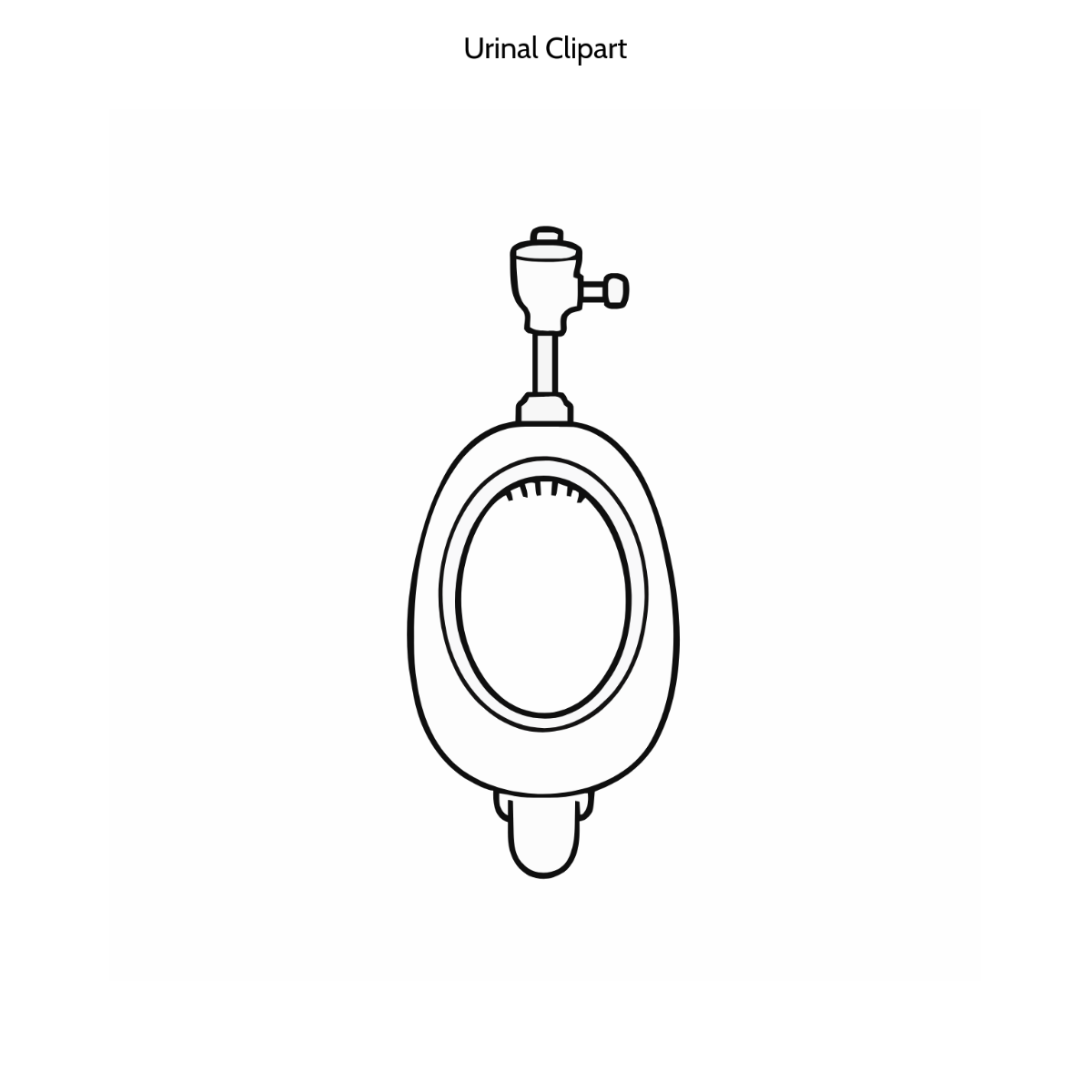 Free Urinal Clipart Template