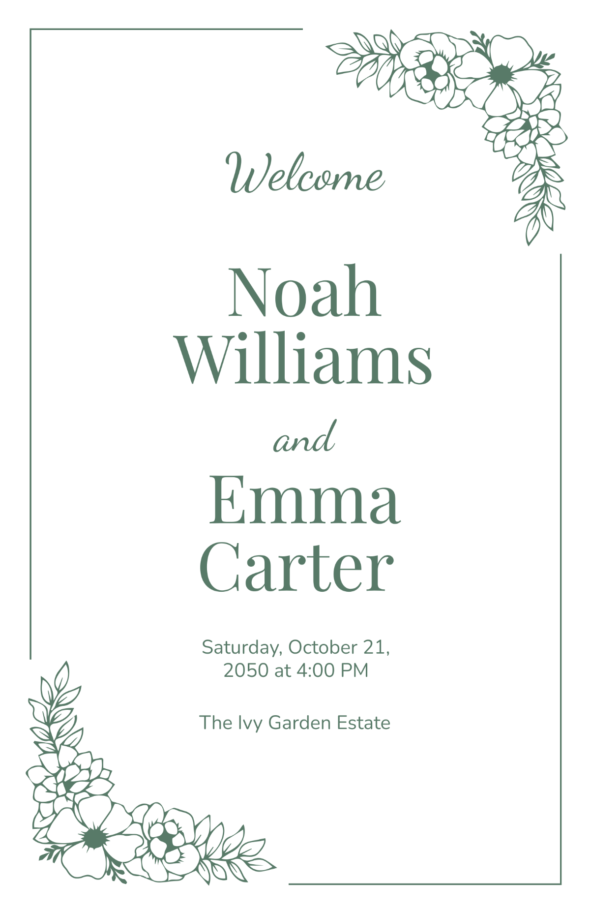 Free Bridal Wedding Poster Template