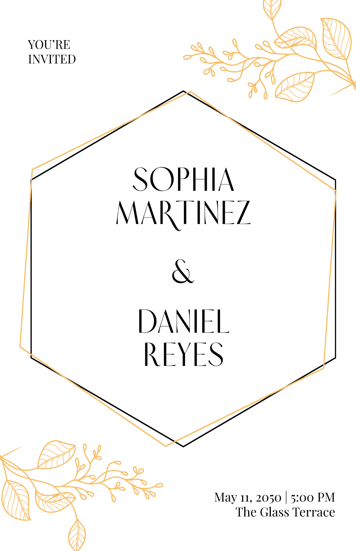 Free Wedding Invitation Poster Template