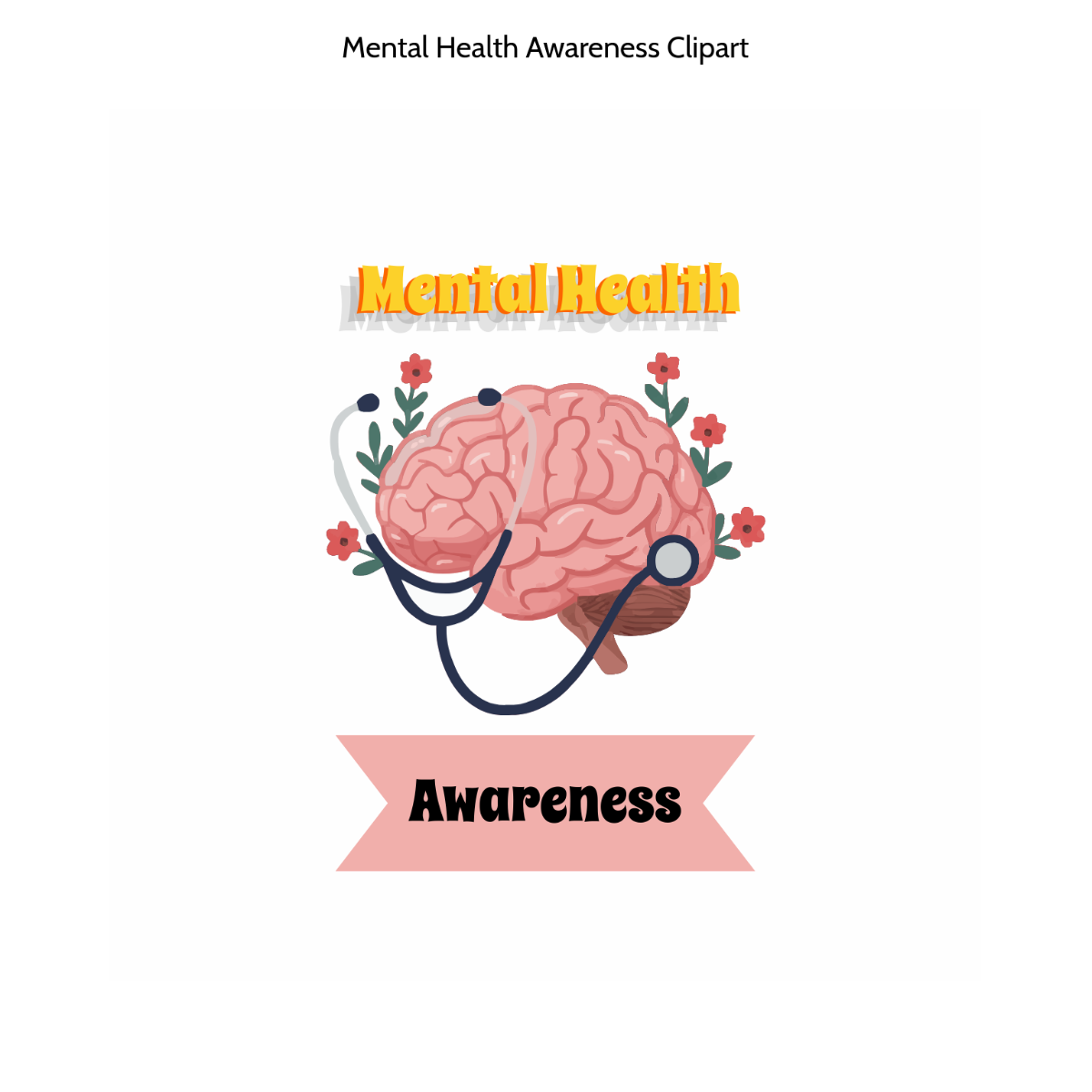 Free Mental Health Awareness Clipart Template
