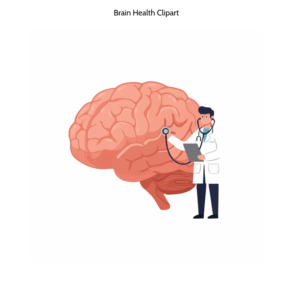 Free Brain Health Clipart Template
