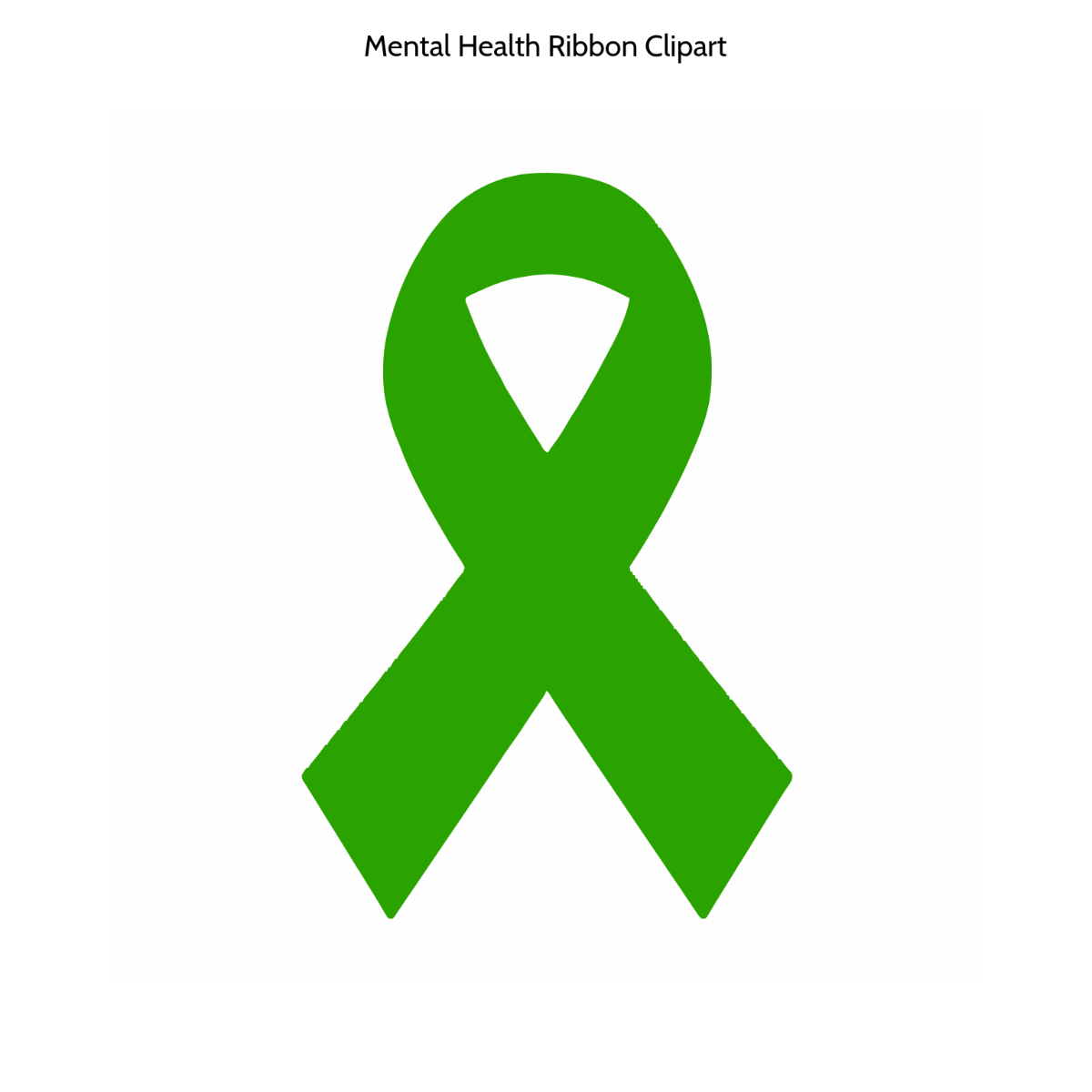 Free Mental Health Ribbon Clipart Template