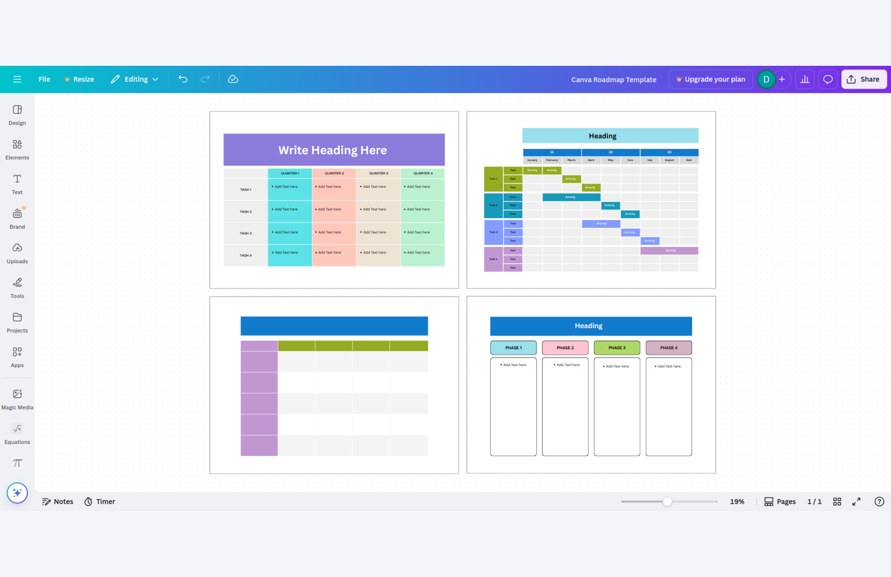 Free Roadmap Template