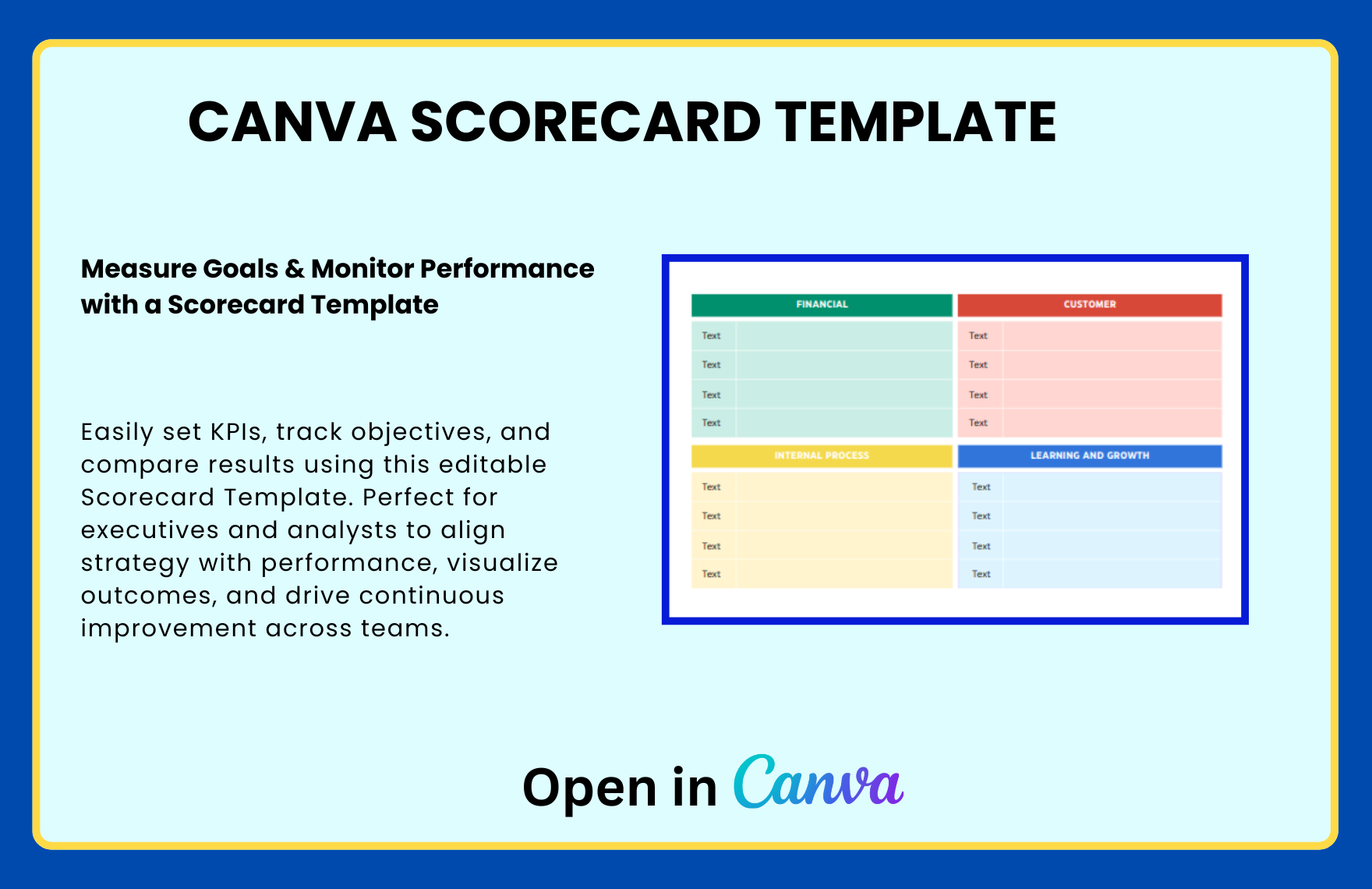 Free Scorecard Template