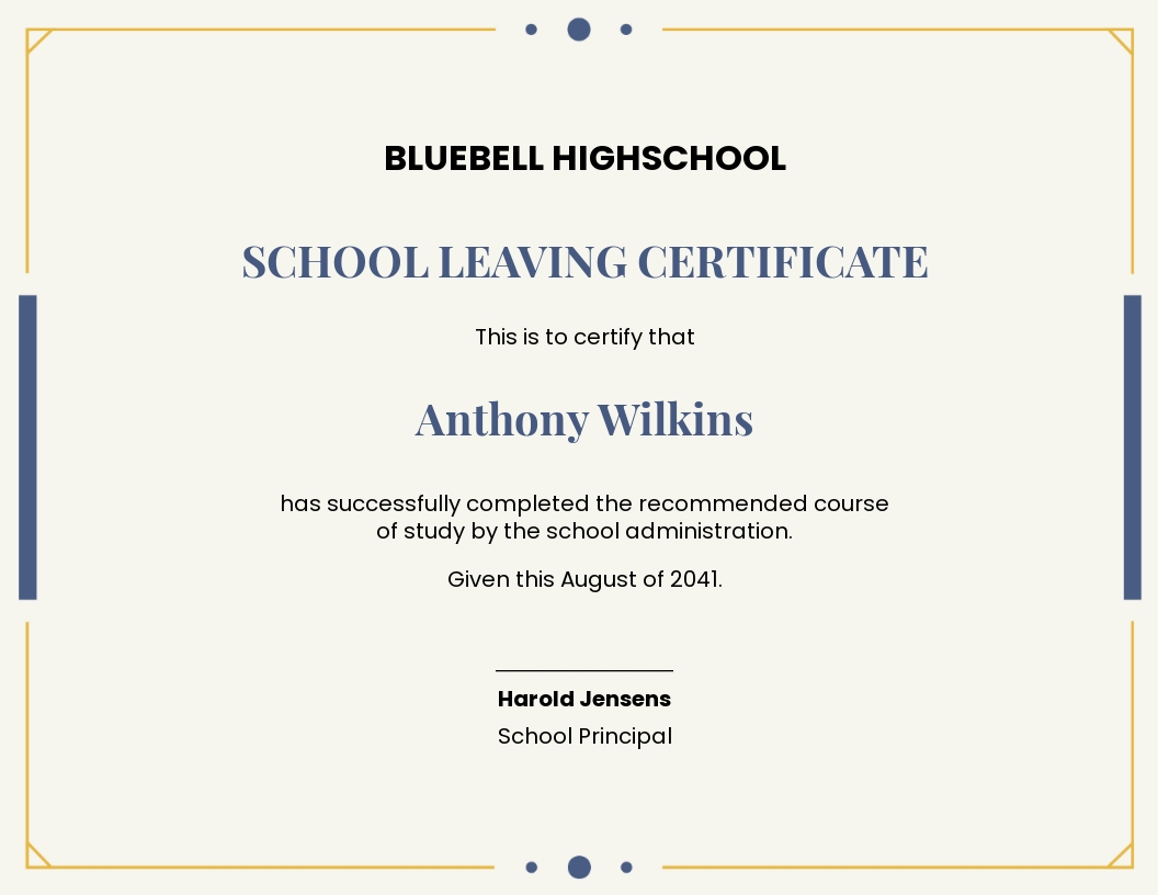 school-leaving-certificate-template