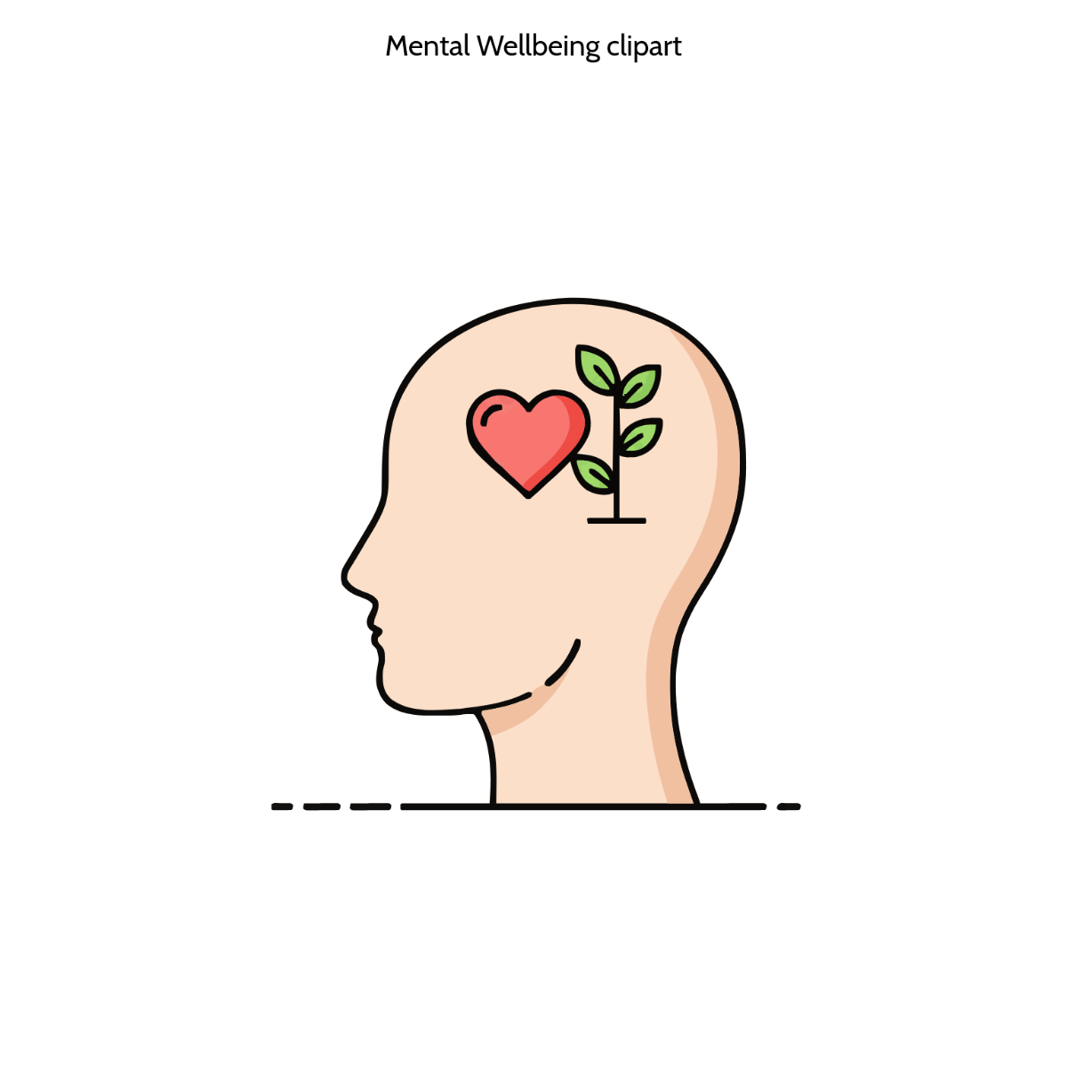 Free Mental Wellbeing Clipart Template