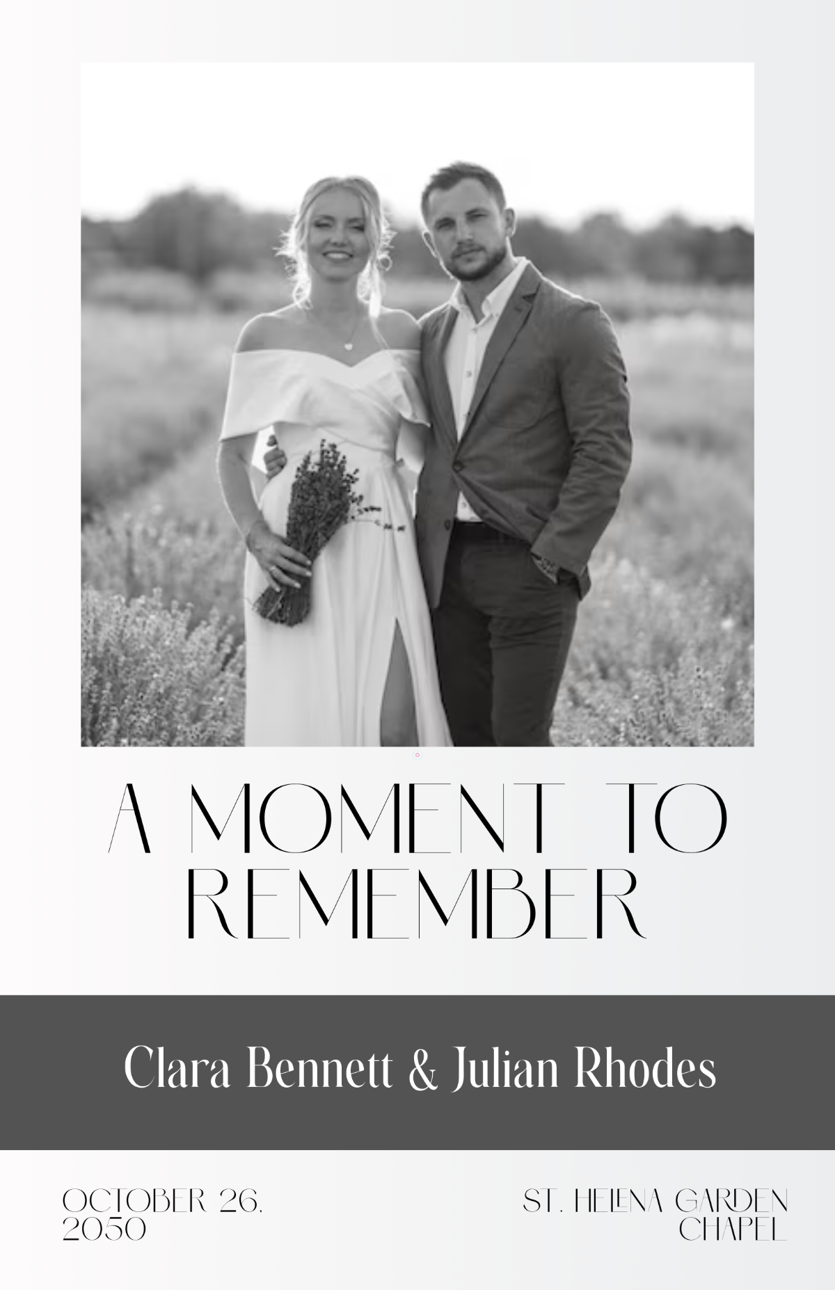 Free Wedding Ceremony Poster Template