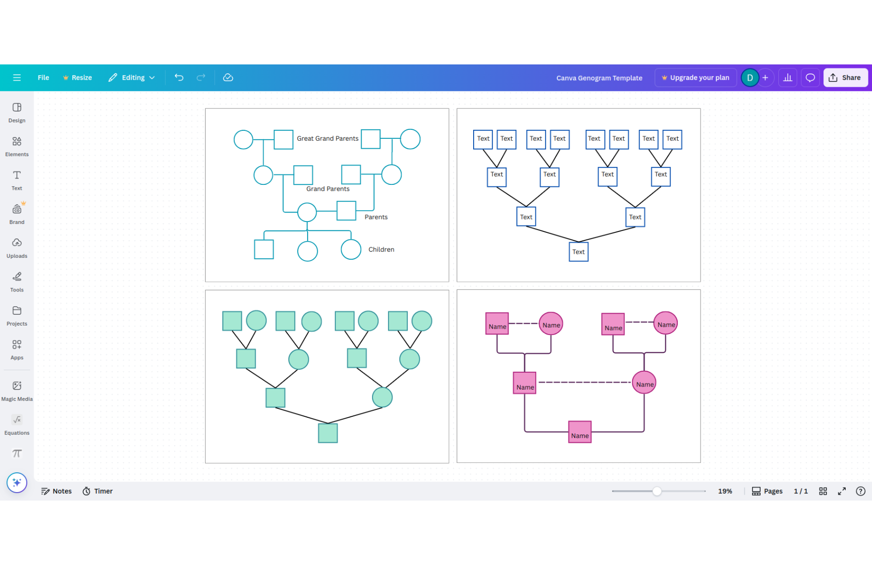 Free Genogram Template