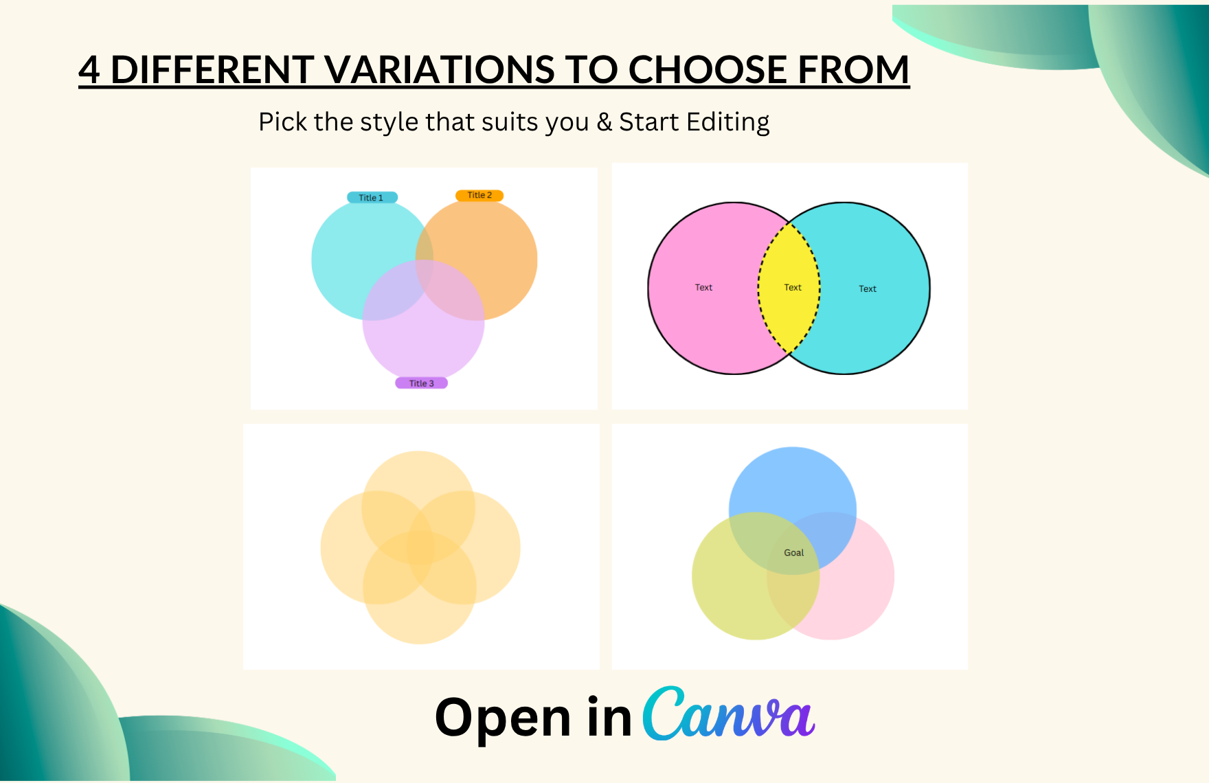 Free Venn Diagram Template
