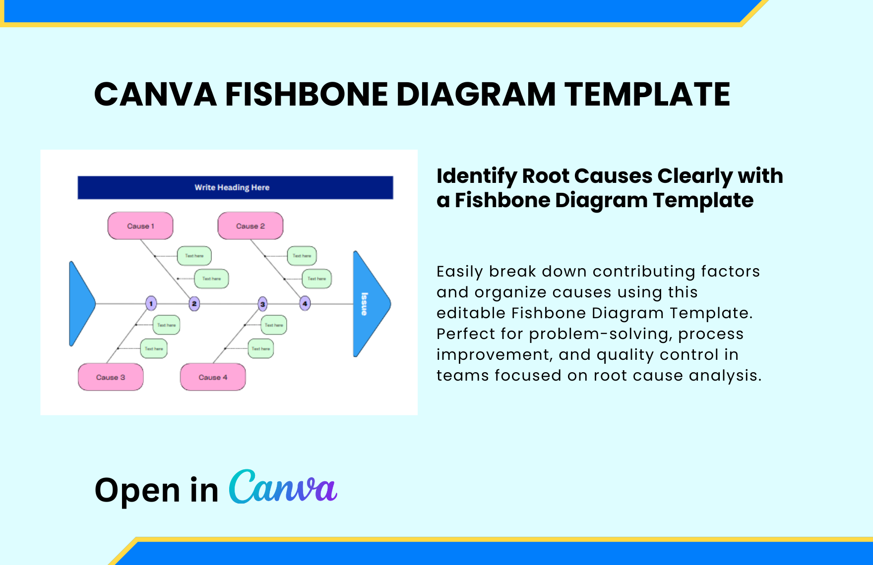 Free Fishbone Diagram Template