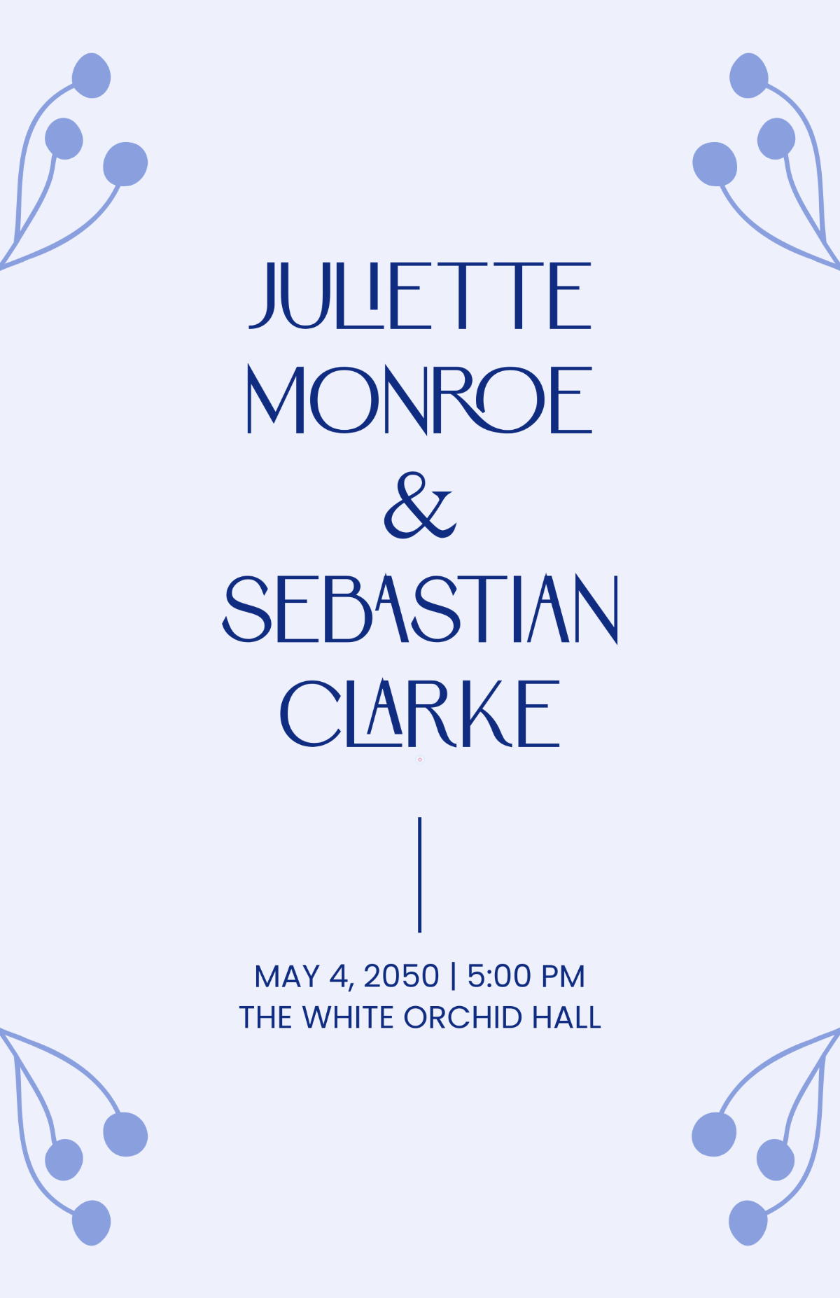 Free Elegant Wedding Poster Template