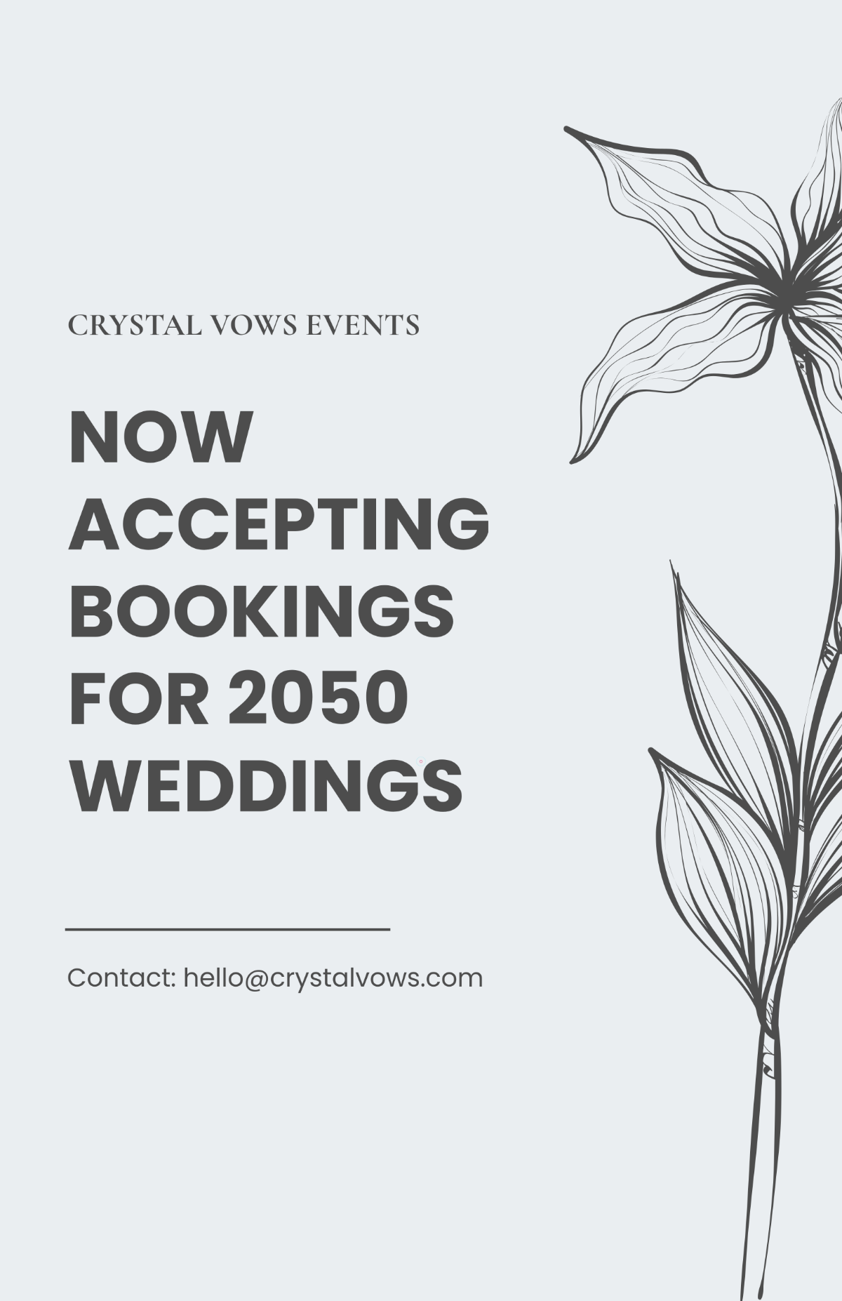 Free Professional Wedding Promotion Poster Template to Edit Online
