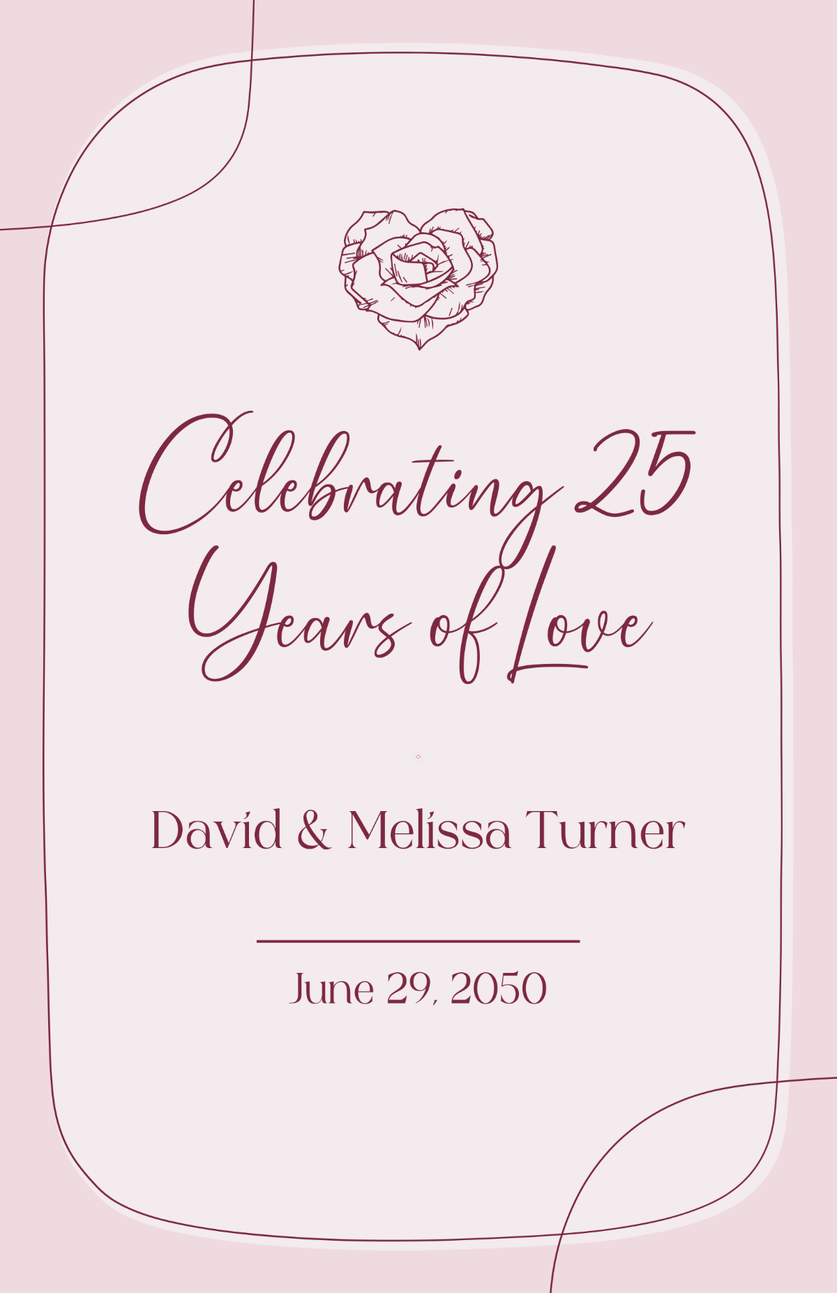 Free Wedding Anniversary Colorful Poster Template