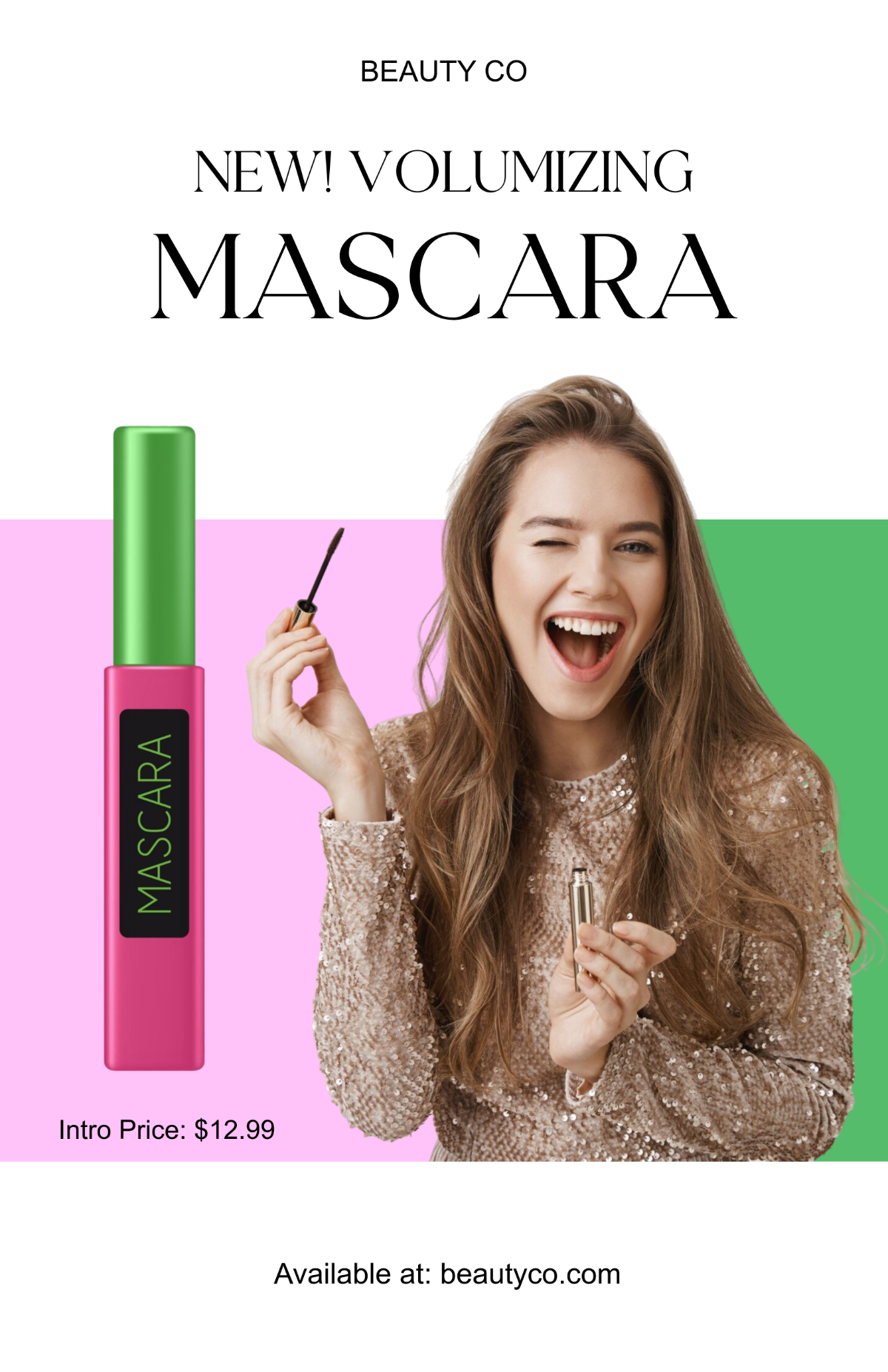 Free Mascara Makeup Poster Template