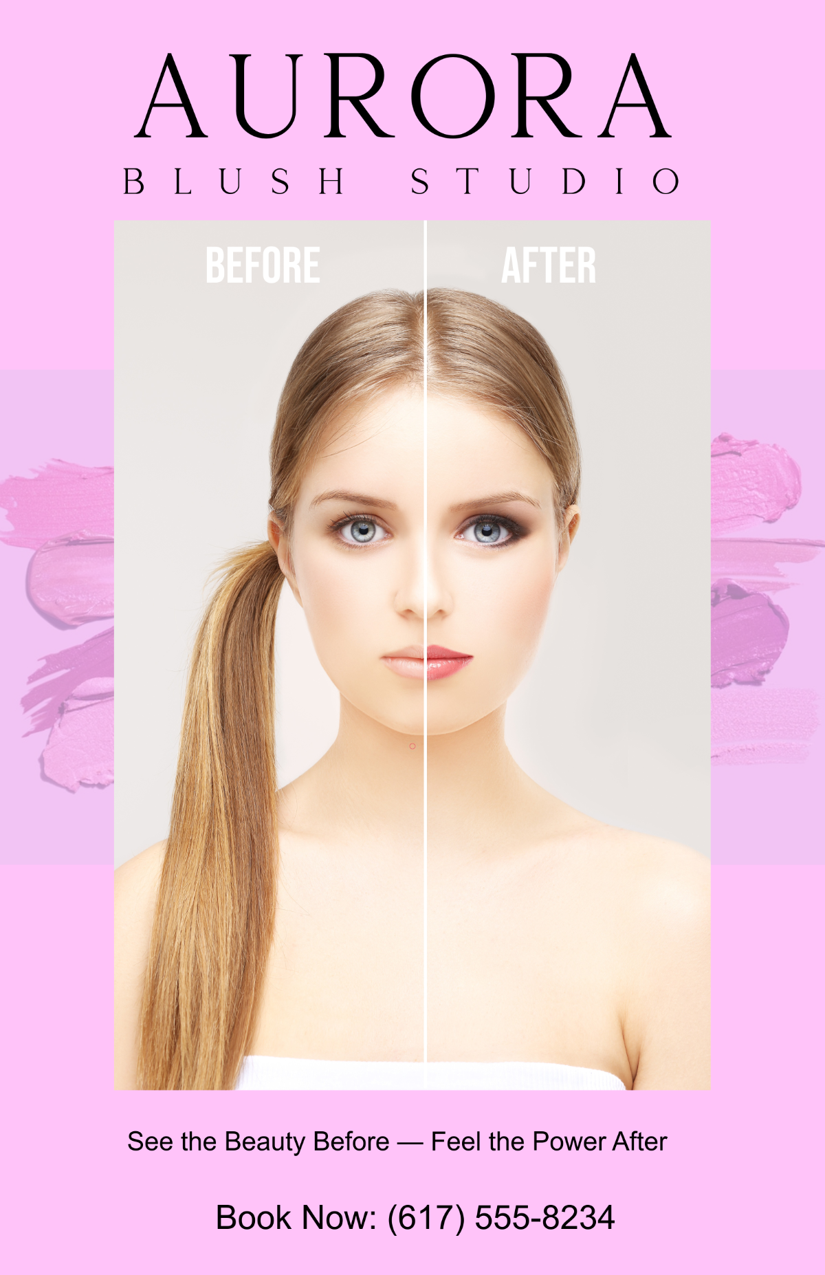 Free Before & After Makeup Poster Template