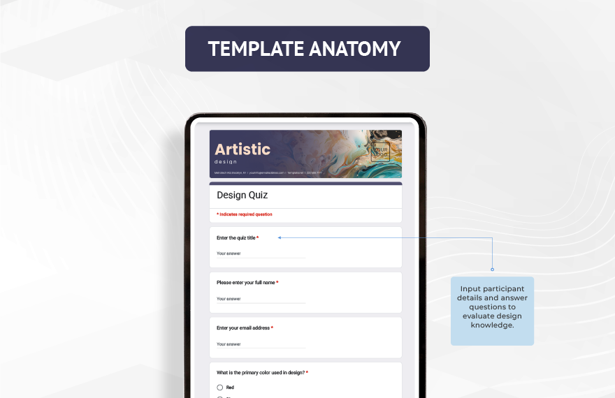 Design Quiz Template
