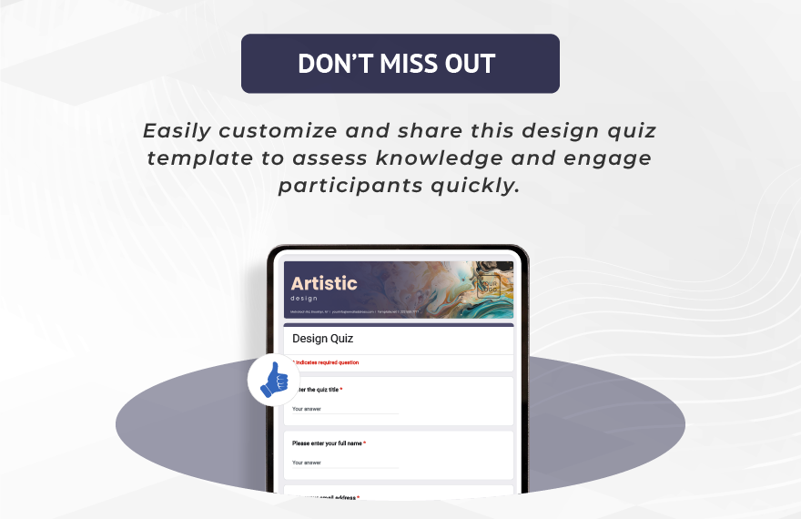 Design Quiz Template