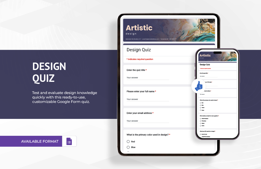 Design Quiz Template to Download