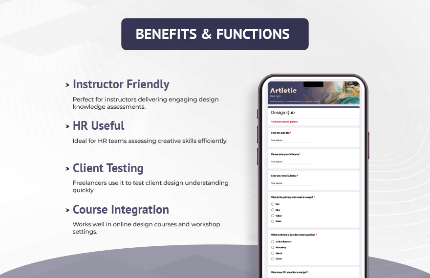 Design Quiz Template