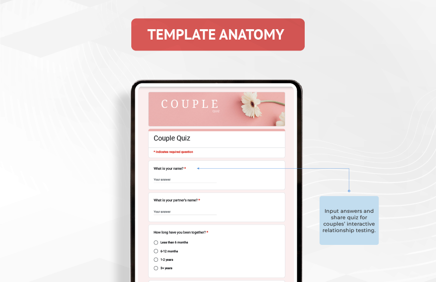 Couple Quiz Template