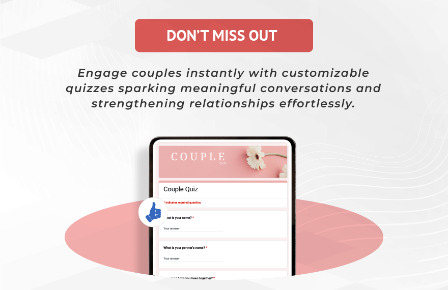 Couple Quiz Template
