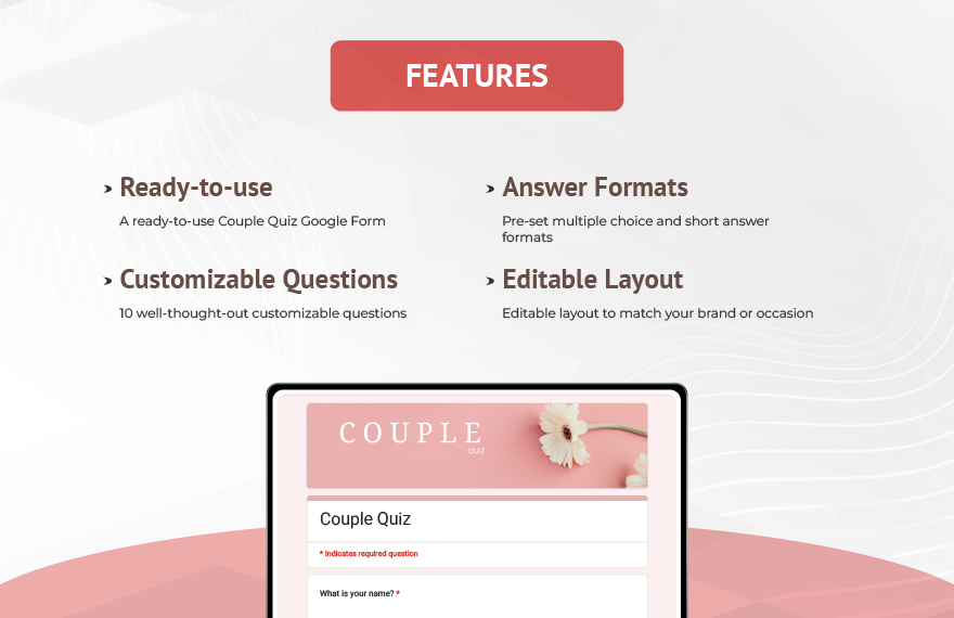 Couple Quiz Template