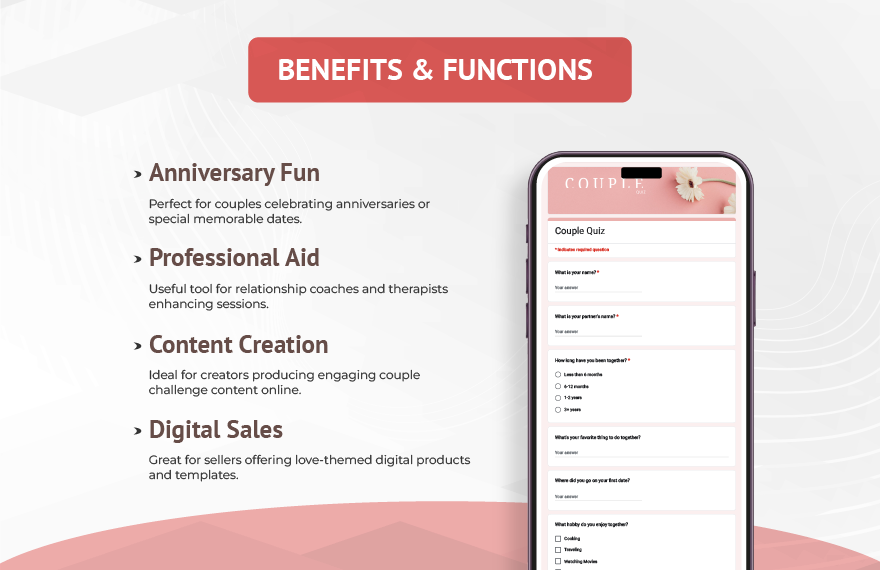 Couple Quiz Template